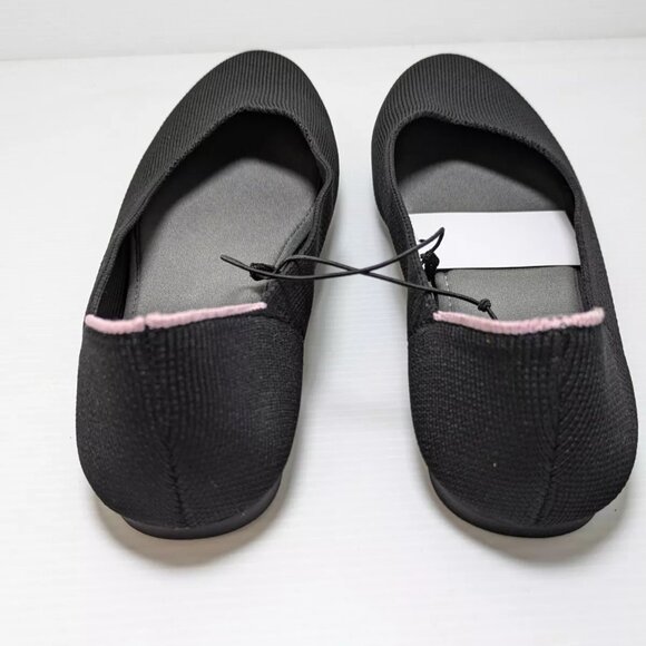 NiB Jsport Womens Ballet Flat Slip On Black Shoe Size 7 Casual Flats $59 1SH50 - Picture 2 of 3